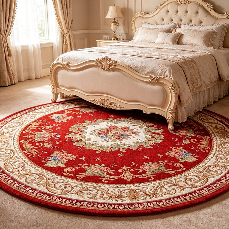 Tapis rond de style rétro européen 1pc