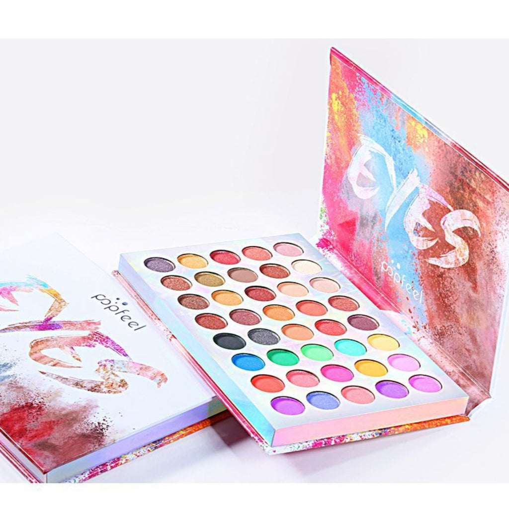 Shadow d'oeil de maquillage mixte multicolore Shimmer Matte