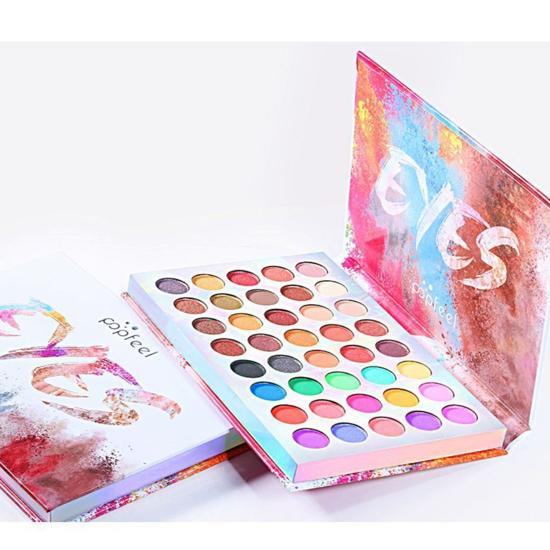 Shadow d'oeil de maquillage mixte multicolore Shimmer Matte
