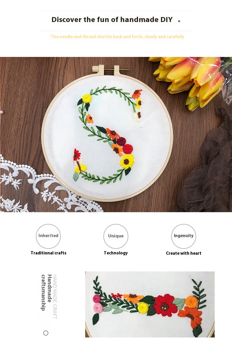 Broderie 3d Broderie faite à la main Broderie créative Diy Kit de tissu