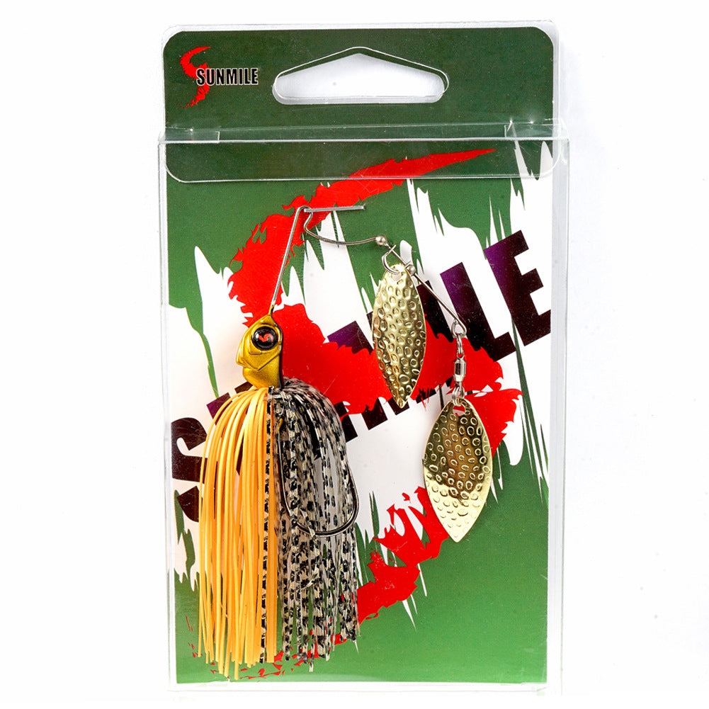 Rotation Composite Sequin Head Heavy Beard Guy Bionic Hard Bait Bass Crochet