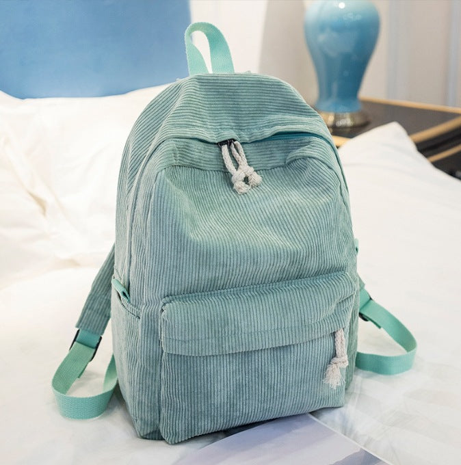 Tissu Velour personnalisable Sac à dos de grande capacité