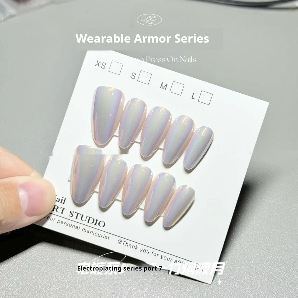 Électroplating Cat's Eye 10 Lettre de fleur passant par le vent Net Red Aurora Armor porter Armor