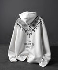 Sweatshirt à capuchon imprimé numérique en couleur unie avec poches