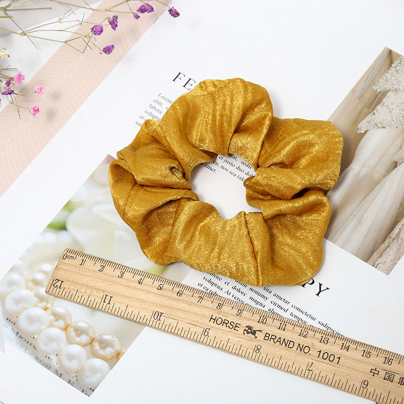 Sweet and Girly Solid Color Large Intestine Hair Anneau Headwear