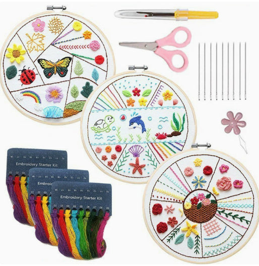 Broderie Kit d'emballage de matériel débutant