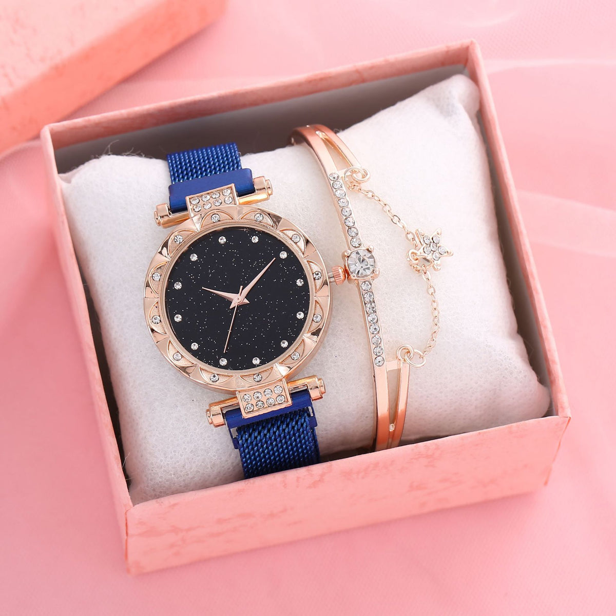 Ensemble de bracelets magnétiques pour femmes Montre à quartz