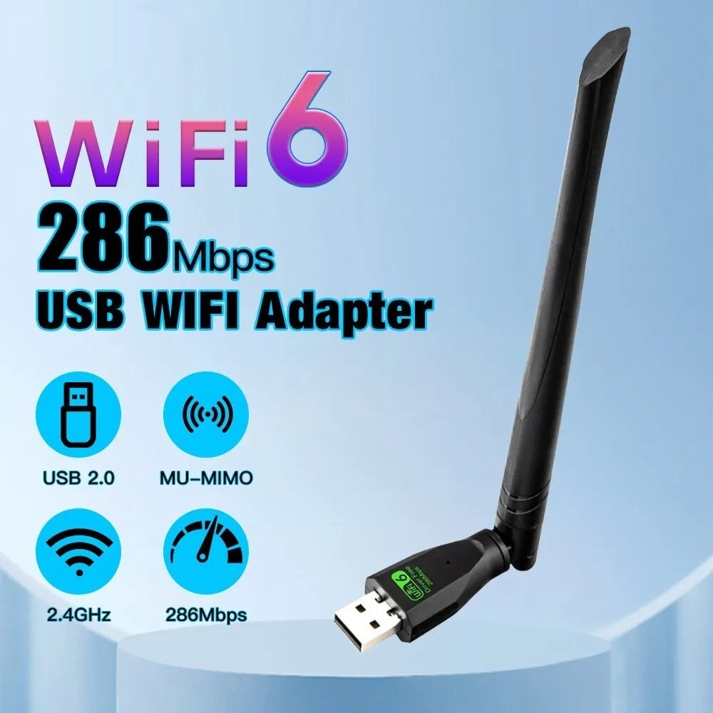 Transmetteur gratuit de récepteur de carte réseau sans fil WiFi6