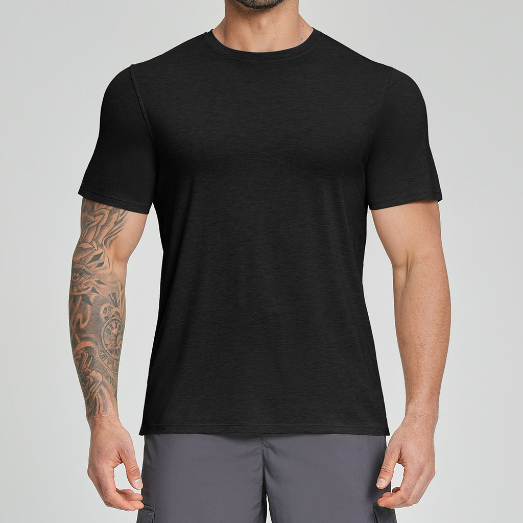 Homme sport respirant en plein air chemise à manches courtes