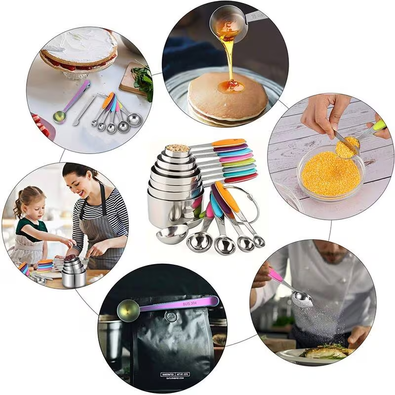 Mesurez les cuillères et les tasses 13-Piece Premium Set