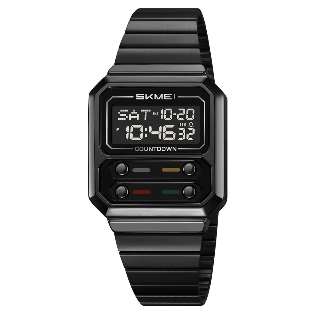 Montre numérique multifonctionnelle rétro homme