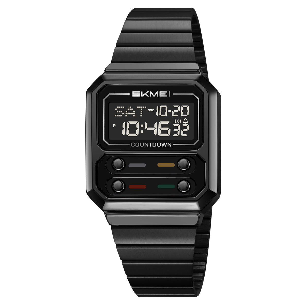 Montre numérique multifonctionnelle rétro homme