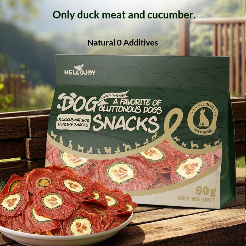 Chien d'animaux de compagnie traite les chews nutritifs de canard Okra