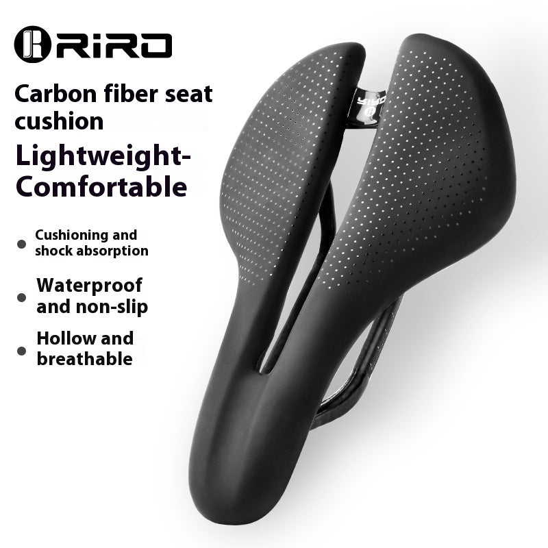 Ultra-léger Carbon Fibre VTT Coussin Saddle Hollow Racing Respirant