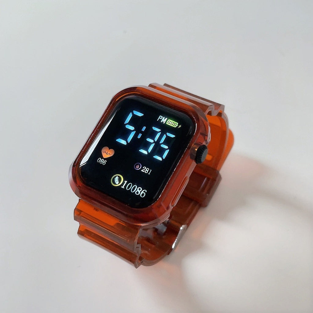 Montre électronique à LED carrée