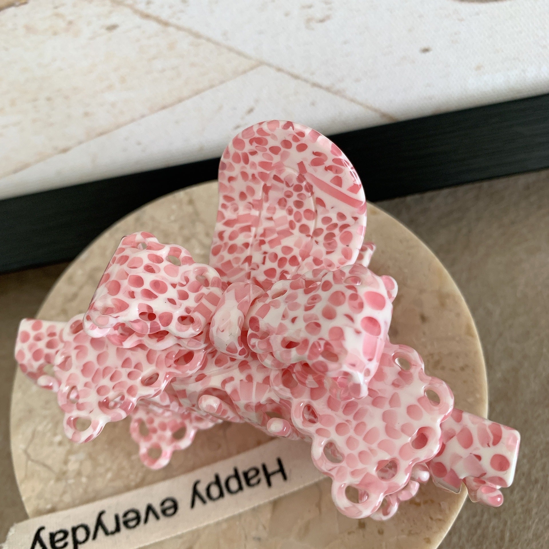 Acétate Dentelle Bow Barrettes Sweet Temperament Girl