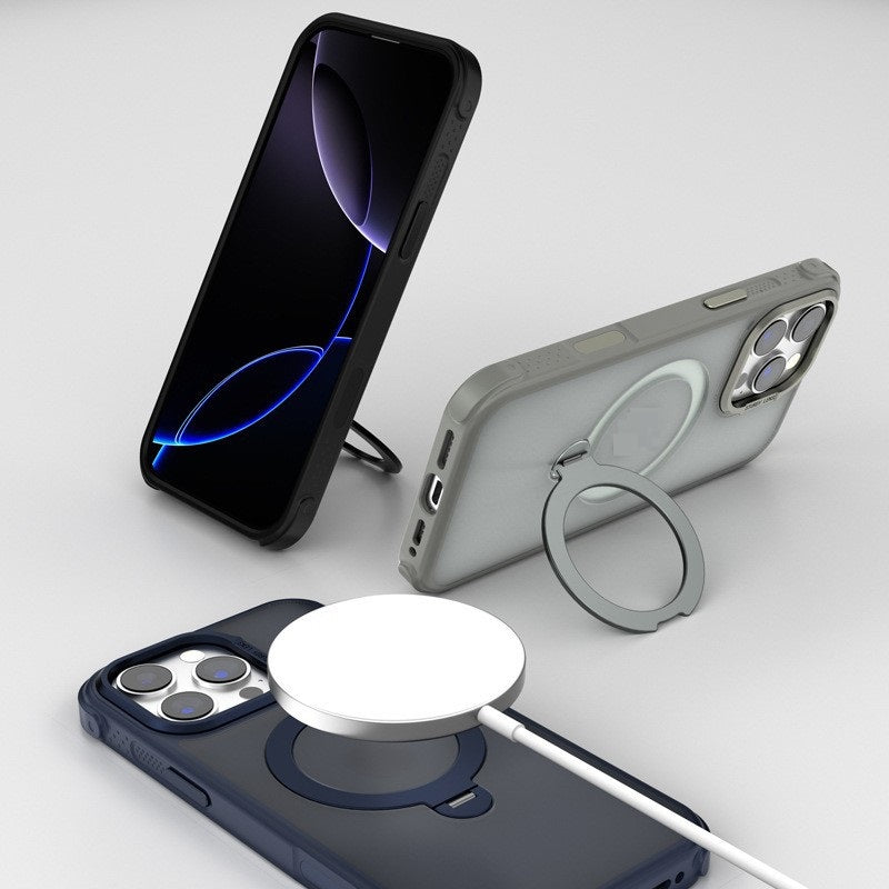 Étui de téléphone à aspiration magnétique sensible à la peau