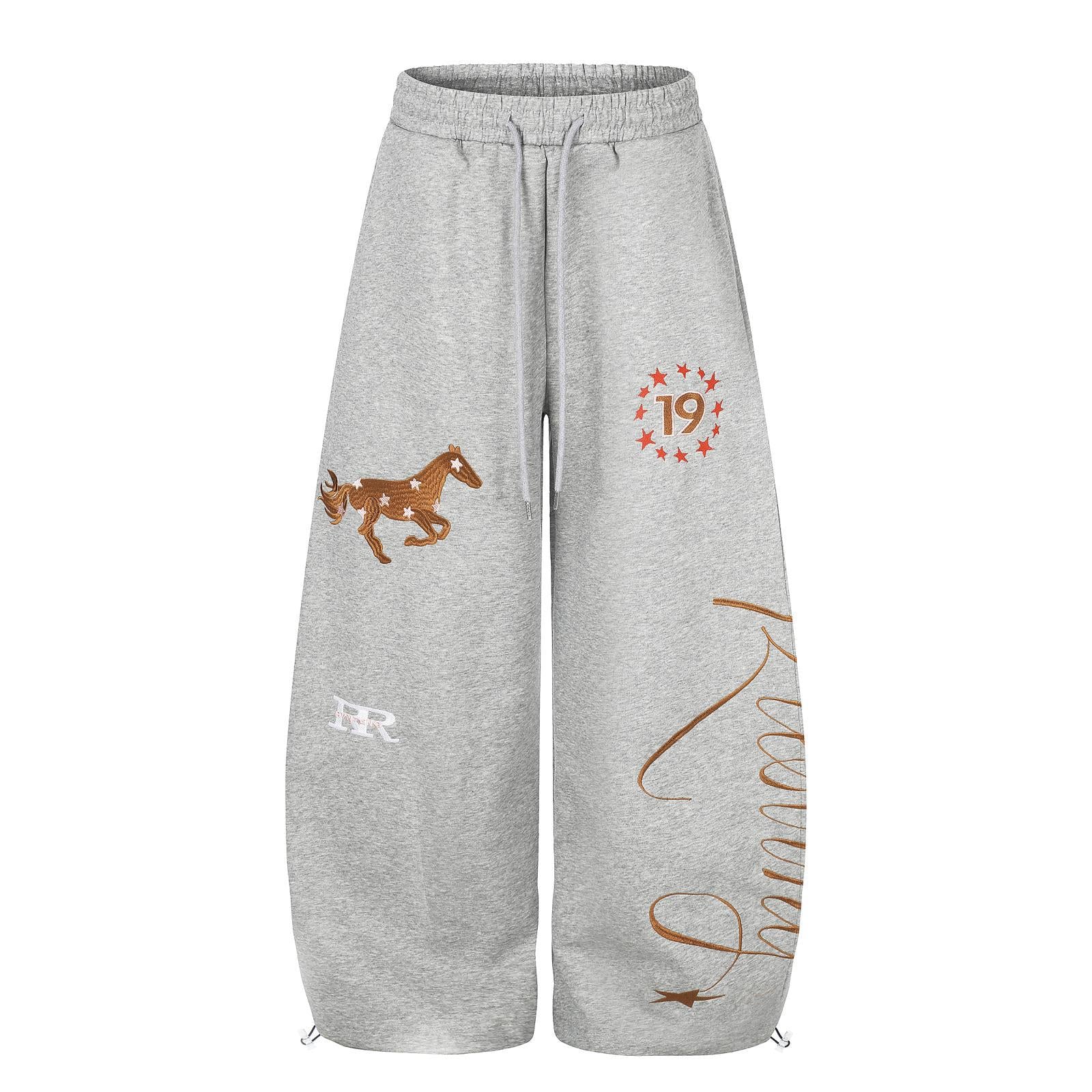 Pantalon brodé pour femmes