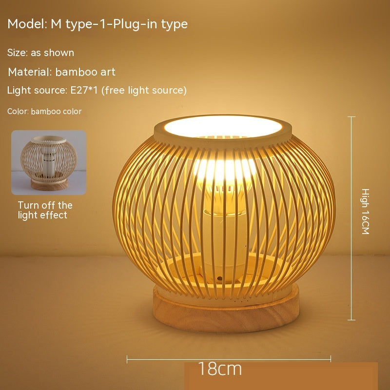 Japon Atmosphère Retro Homestay Bedroom Bedside Lampe