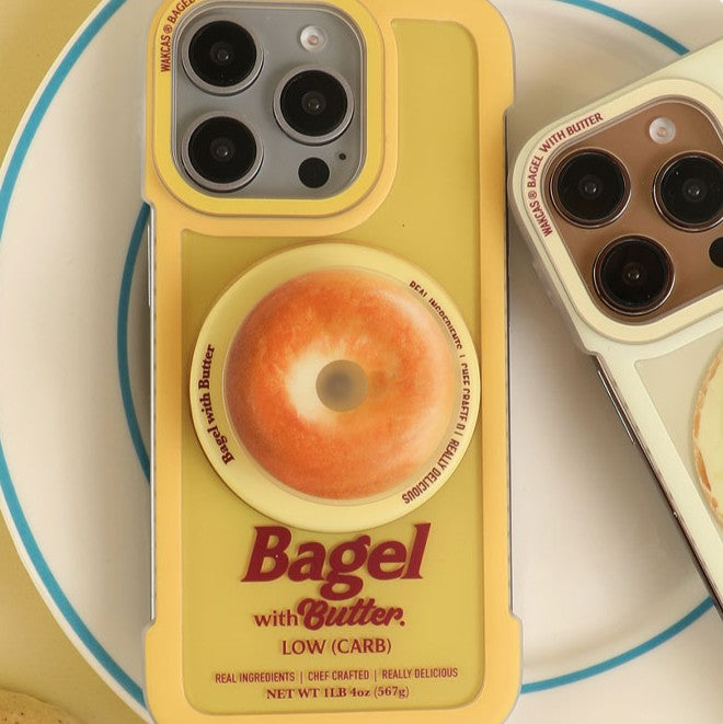 Cas Creative Donut Cartoon Imprimé Silicone Téléphone