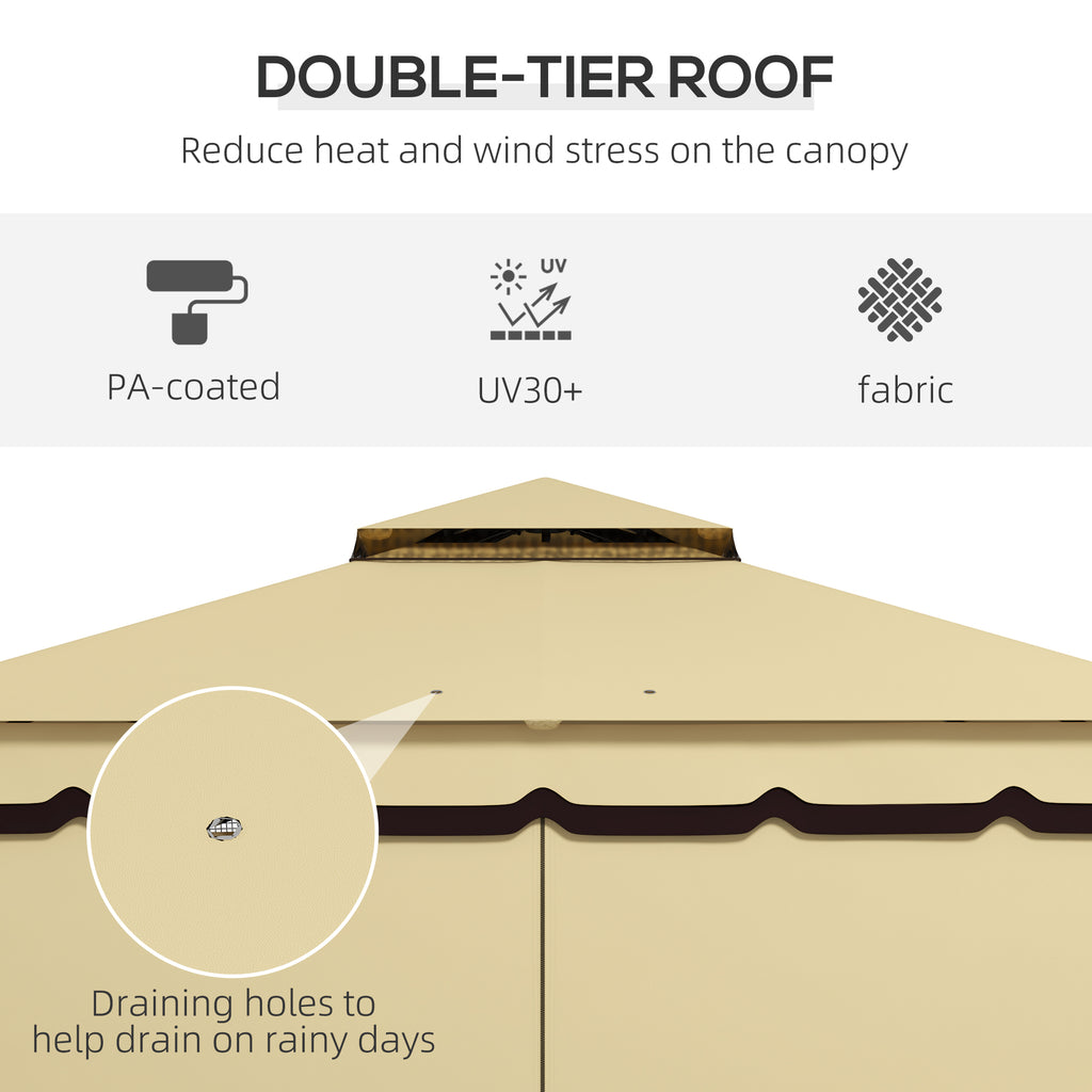 10 x 12 Canopée double toit Patio Gazebo