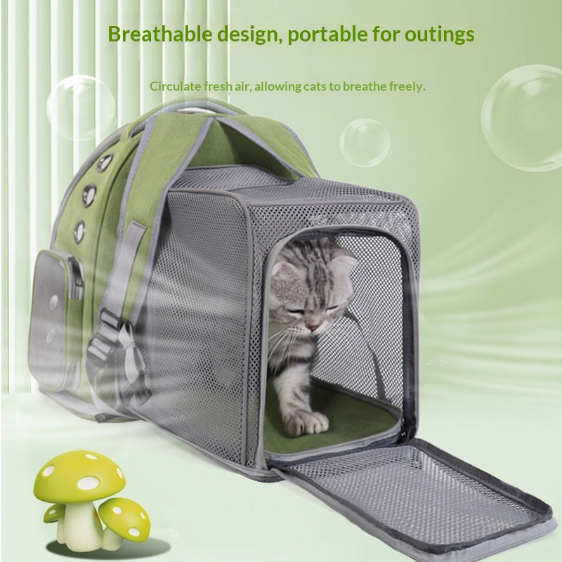 Portable Pet Carrier with Shoulder Strap