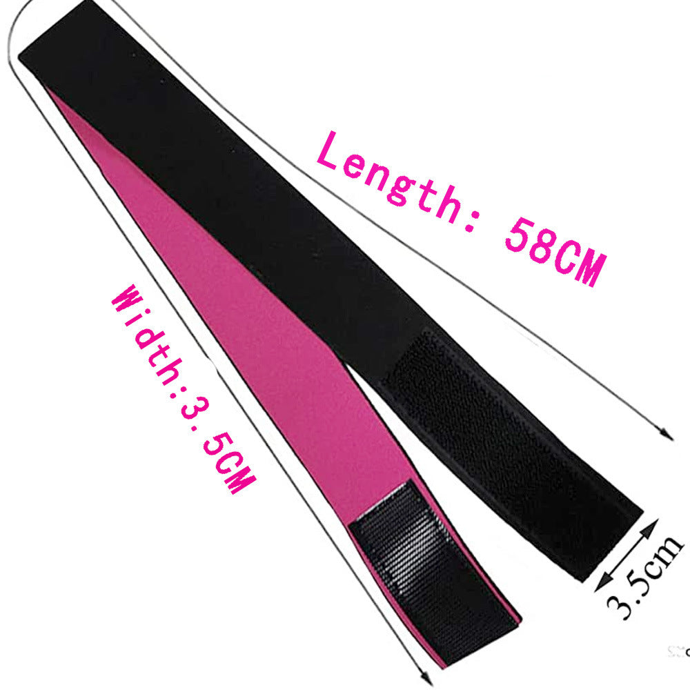 Bande de fixation rouge rose Wig Edge Velcro Bandeau antidérapant réglable