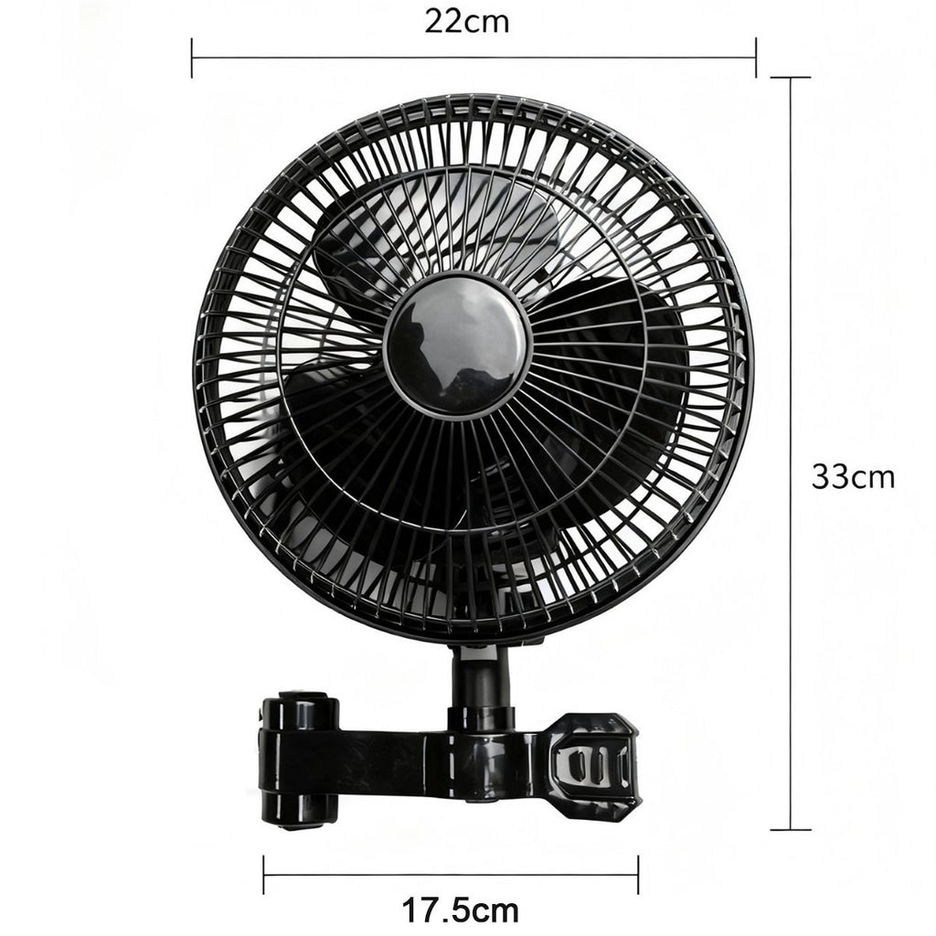 Ventilateur de pince à serre oscillant 3 vitesses de croissance Ventilateur de tente Ultra-Quiet
