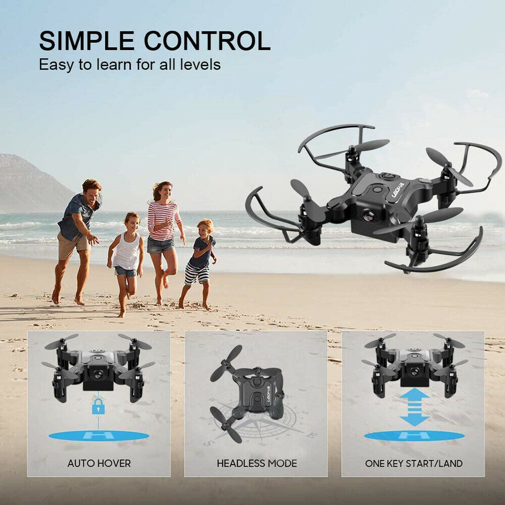 AU V2 Mini Drone Selfie WIFI FPV avec caméra HD pliable bras RC Quadcopter Toy.