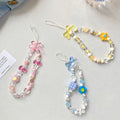 Perled Flower Mobile Phone Lanyard Accessoires de bijoux Corde Lanyard
