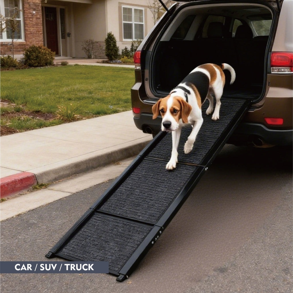 Rampe pour chien pour voiture 65x17 Grand pliage de l'escalier d'animal pour camion