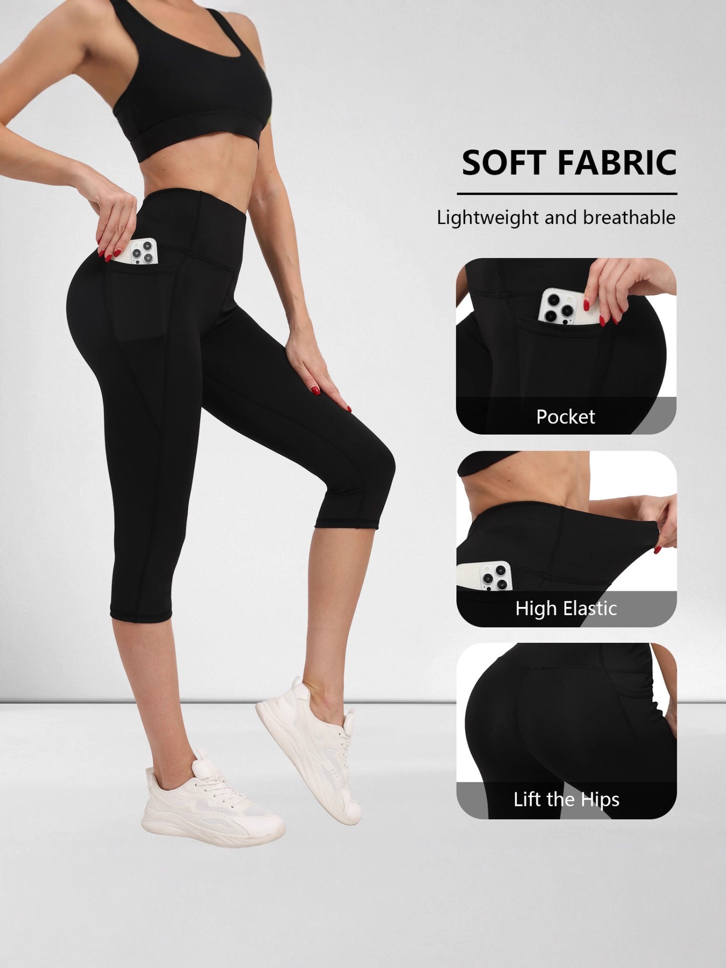 Pantalons de yoga pour femmes avec des poches