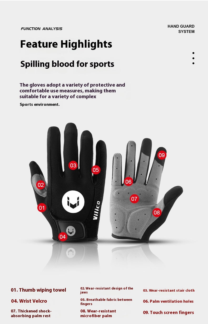 Gants de fitness antidérapants sport écran tactile