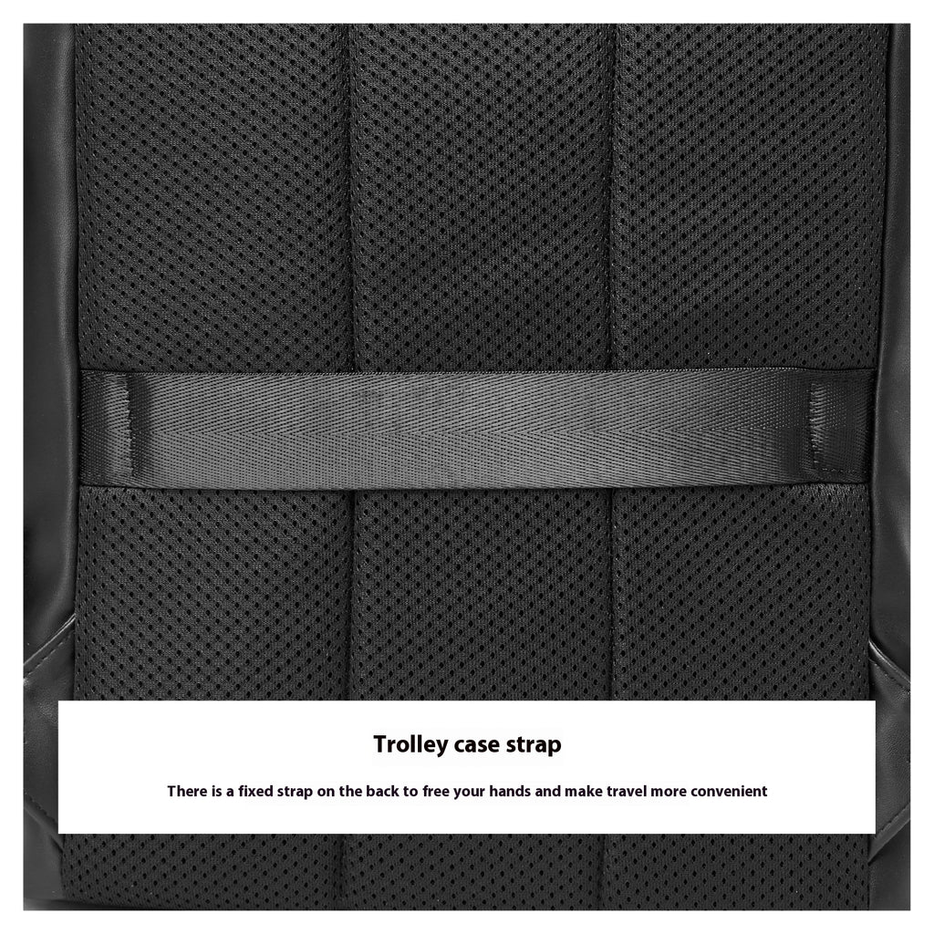 Sac à dos en cuir pour hommes Sac à dos pour entreprise de grande capacité