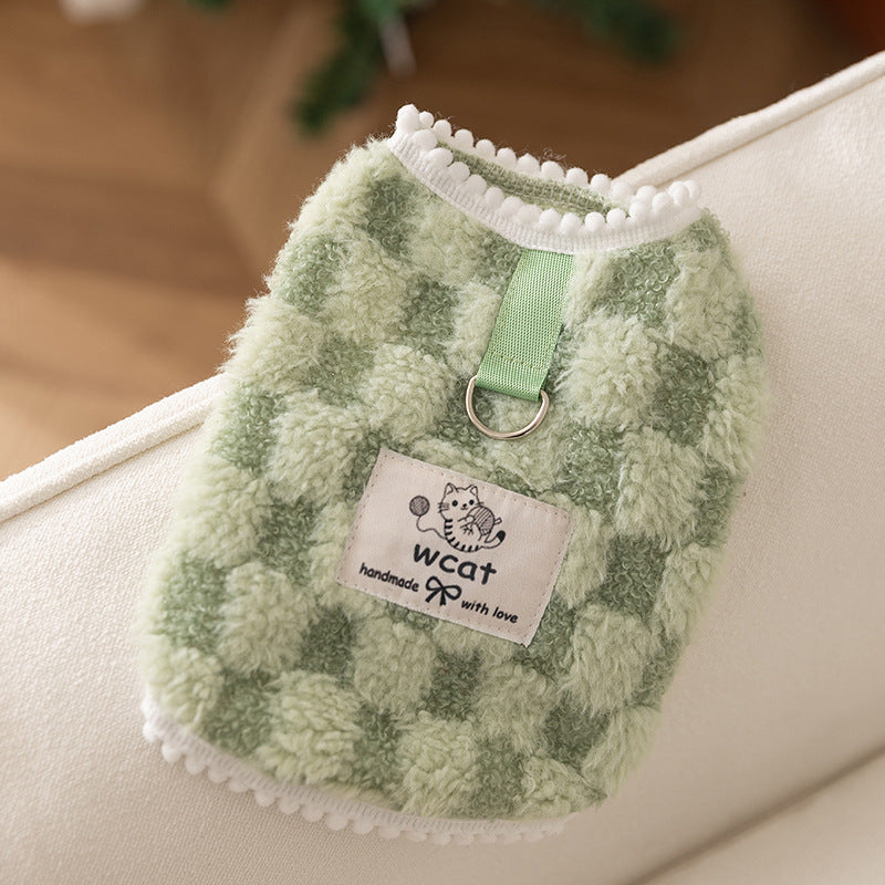 Automne et hiver Coréen Version chien mignon caricature petit ours Sportswear Chat Teddy Pet Clo