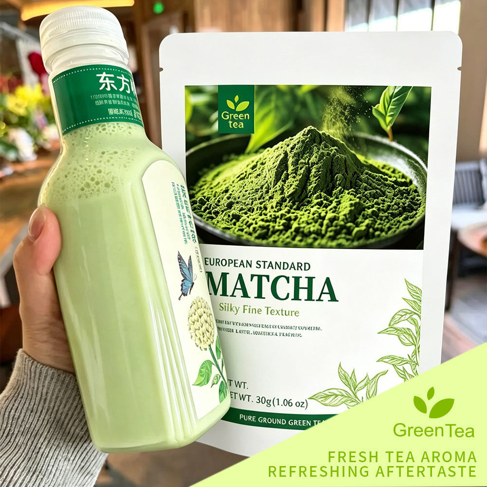 Latte de cuisson de crème de boisson instantanée Isuzu Matcha poudre dans une boîte