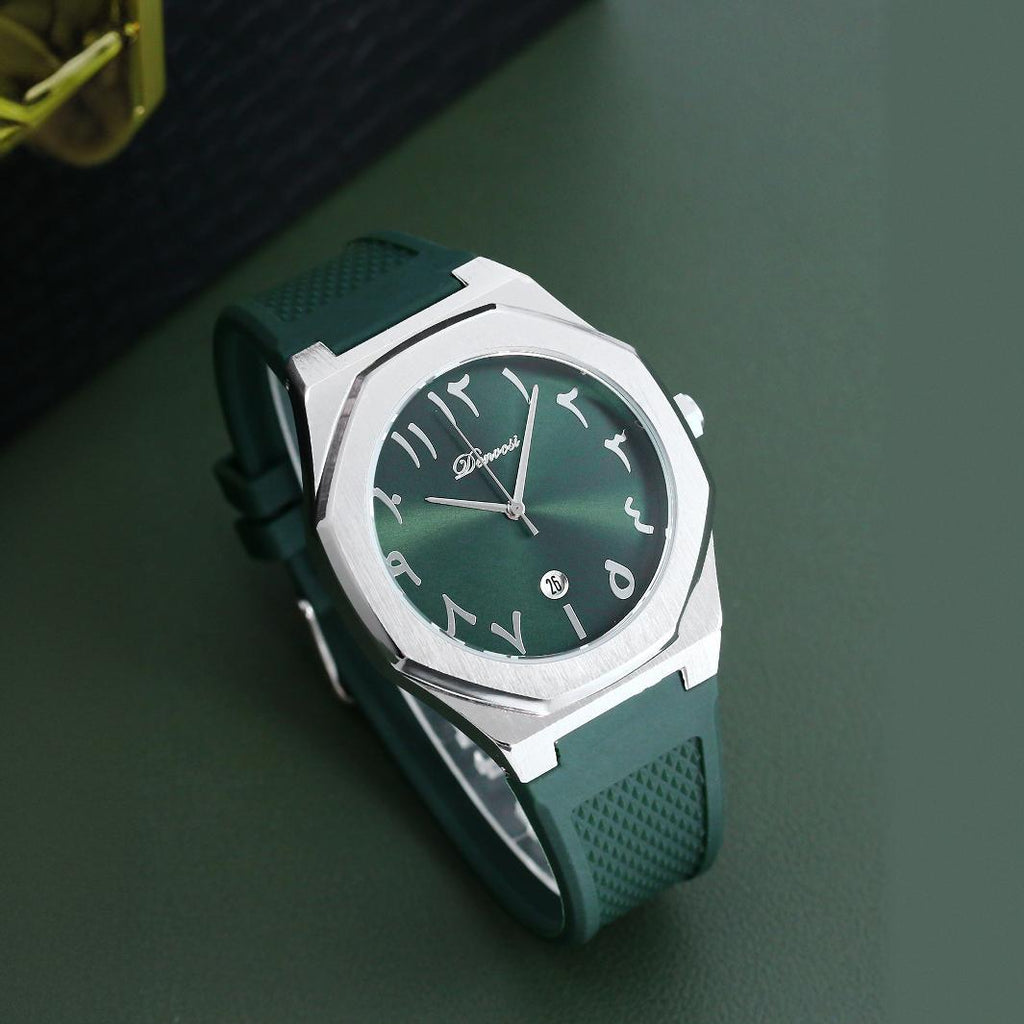 Danfu Silicone Strap Montres pour Homme Calendrier Simple Mode Quartz Montres pour Homme