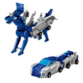2-en-1 Unisex mécanique Mini magnétique-Triggered Auto-Transform Pegasus Car Toy