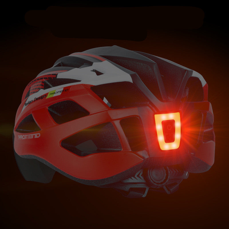Vélo Casque Siège Tube de charge USB Avertissement Feu de queue Équipement d'équitation extérieur
