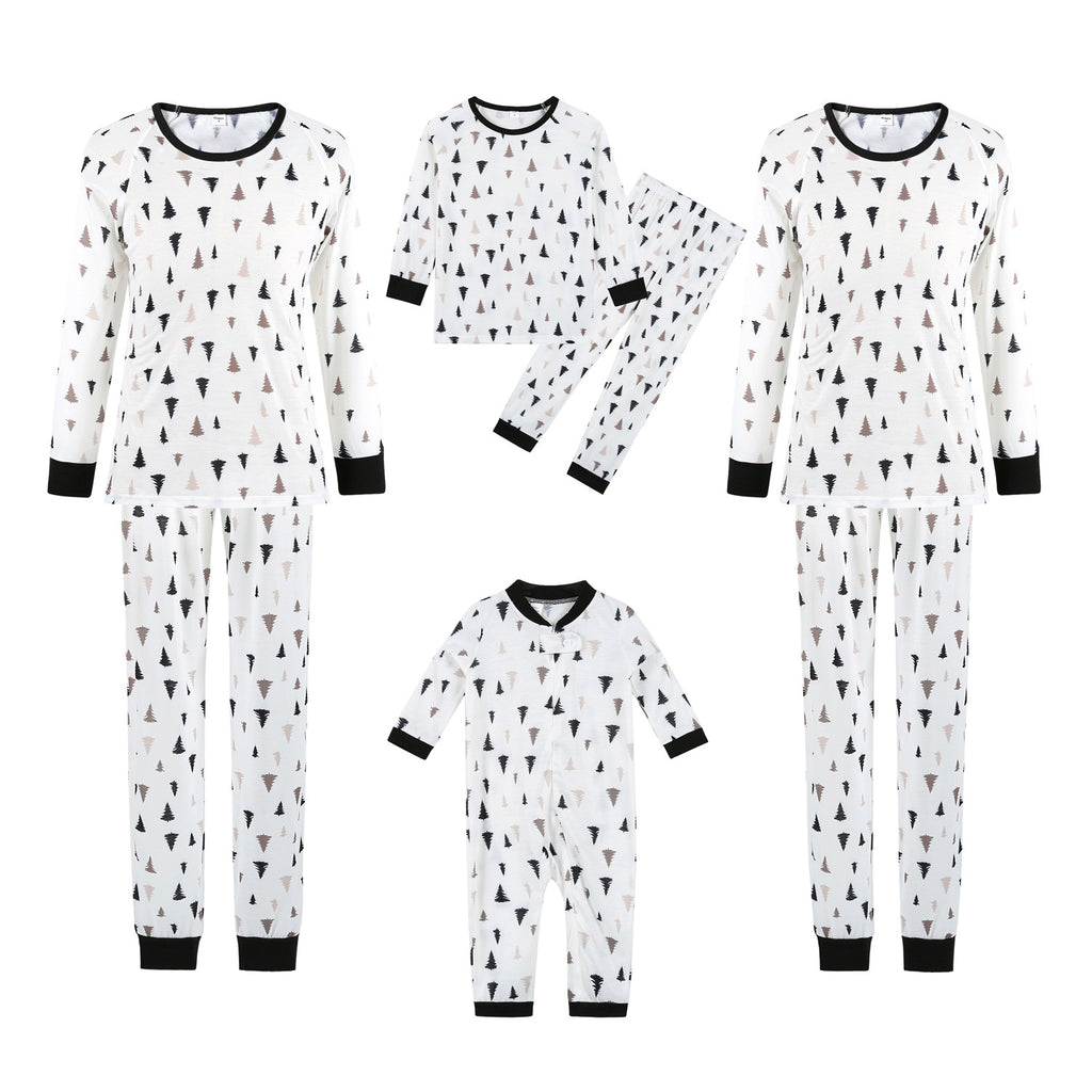 Famille Arbre de Noël Porter Pajamas Imprimer
