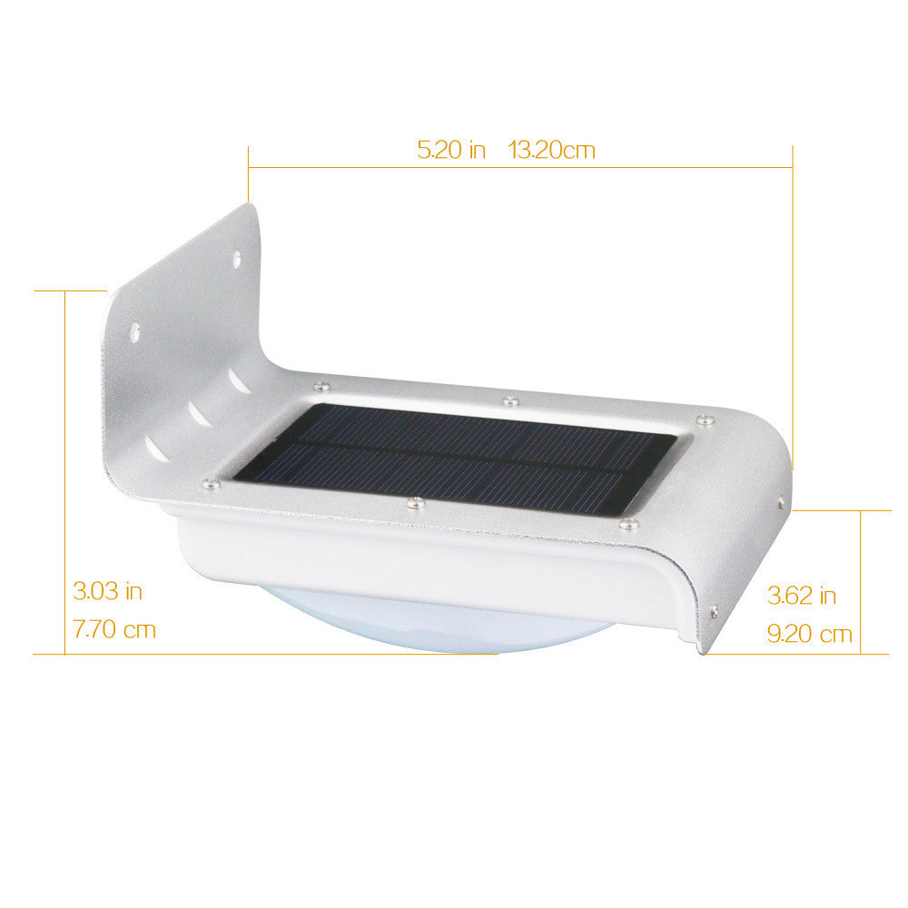 Lumière solaire de mur à induction du corps humain