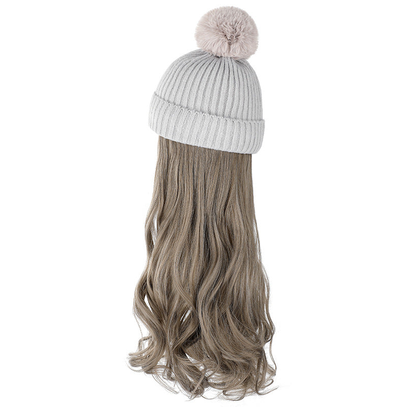 Chapeau de laine d'automne et d'hiver amovible