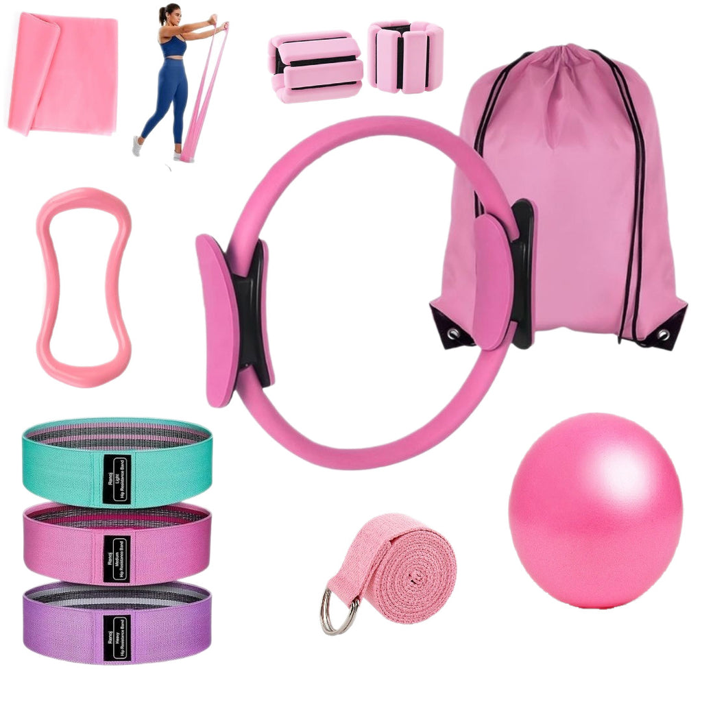 Ceinture d'aide à l'étirement de cinq pièces de Pilates Circle