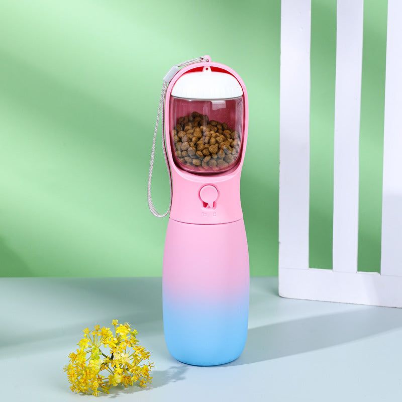 Bouteille d'eau pliable portable couleur dégradée