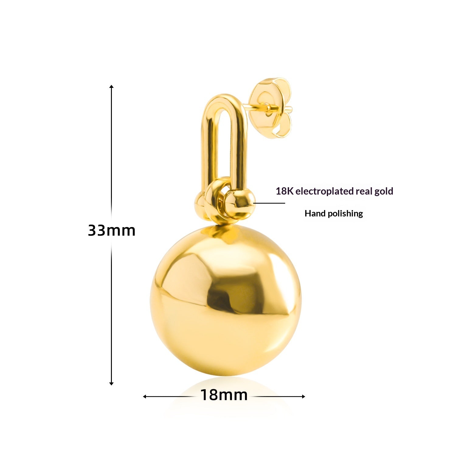 Boucles d'oreilles Zircon en acier de titane pour femmes