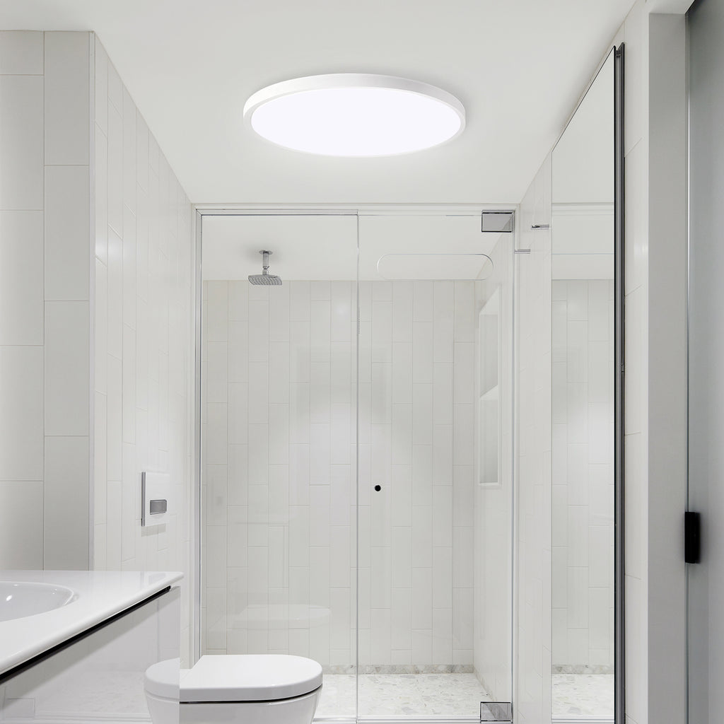 11.8 Inch blanc ultra-mince plafond lumière 6500K LED montage de plafond de plafond pour chambre