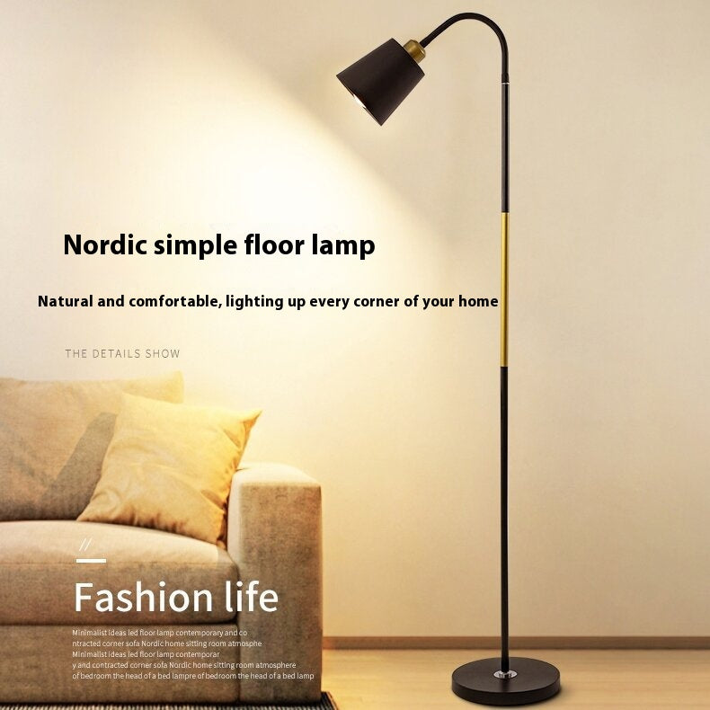 Lampe de sol de protection des yeux de style nordique