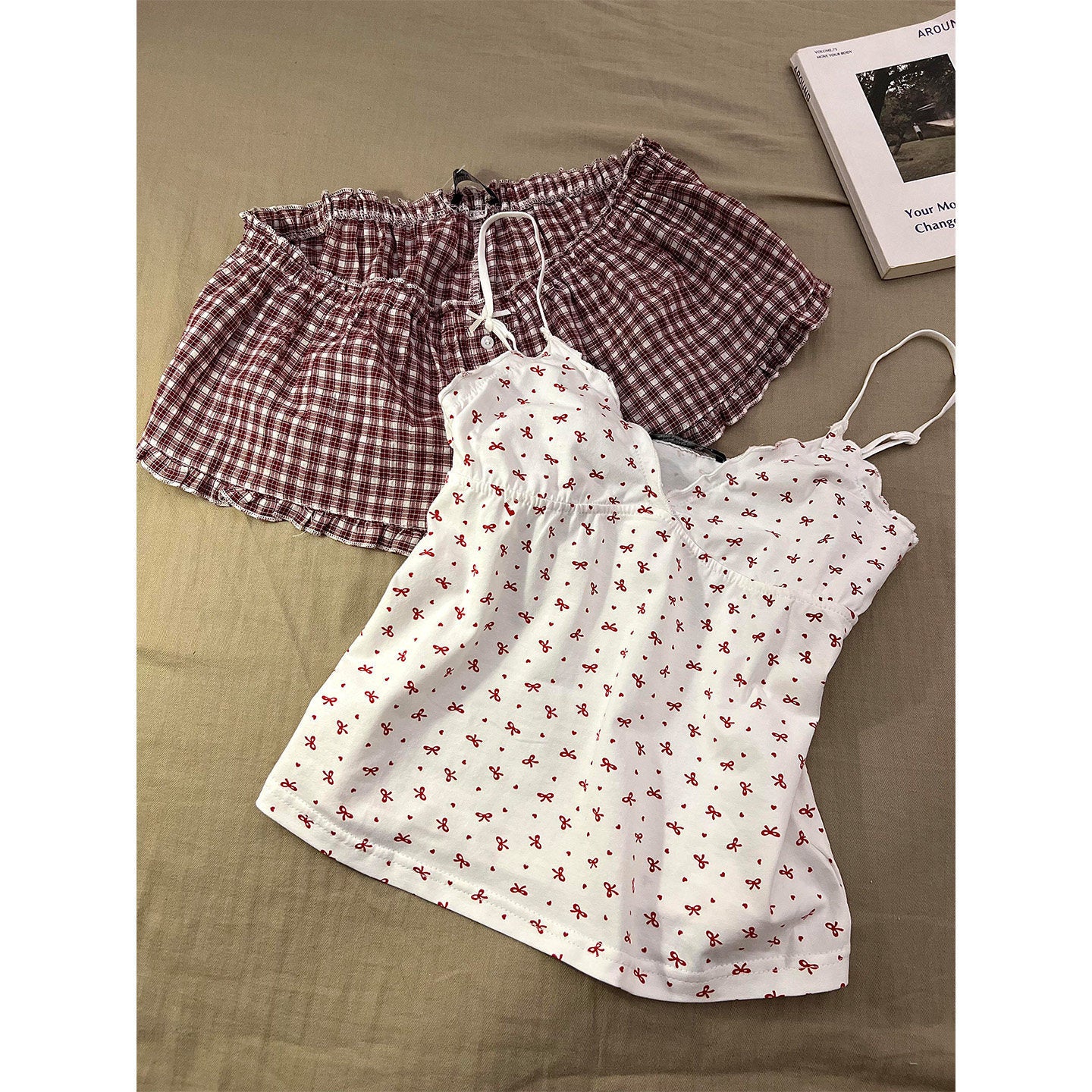 Femmes Casual Floral-print Camisole Pajamas