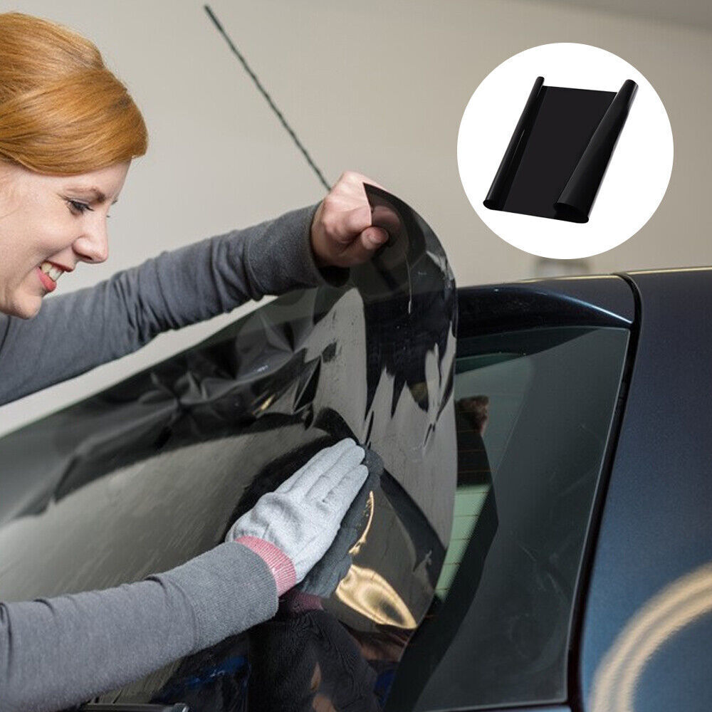 6M X 75CM CAR WINDOW TINT FILM KIT TINTING SUPER DARK BLACK LIMO À TUBE