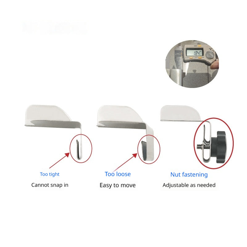 Émmanchement de la machine de coupe de tissu Bord de prévention Guide Gauge Accessoire